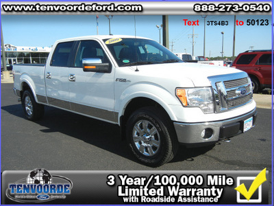 ford f 150 2009 white lariat flex fuel 8 cylinders 4 wheel drive 6 speed automatic 56301