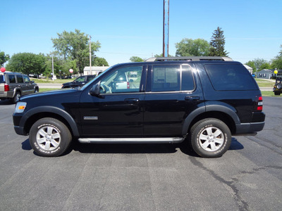 ford explorer 2007 black suv xlt gasoline 6 cylinders 4 wheel drive 5 speed automatic 45344