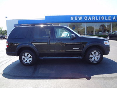 ford explorer 2007 black suv xlt gasoline 6 cylinders 4 wheel drive 5 speed automatic 45344