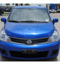 nissan versa 2011 blue hatchback 1 8 s gasoline 4 cylinders front wheel drive automatic with overdrive 77065