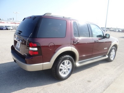 ford explorer 2007 dk  red suv eddie bauer gasoline 6 cylinders rear wheel drive 5 speed automatic 77388