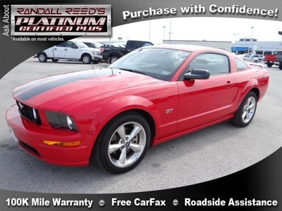 ford mustang 2007 red coupe gasoline 8 cylinders rear wheel drive manual 77388