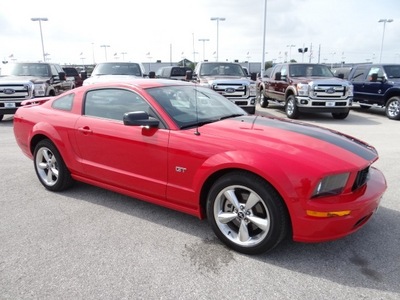 ford mustang 2007 red coupe gasoline 8 cylinders rear wheel drive manual 77388