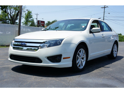 ford fusion 2011 white sedan sel gasoline 4 cylinders front wheel drive automatic 28677