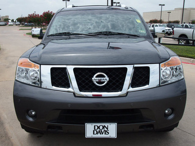 nissan armada 2011 dk  gray suv platinum gasoline 8 cylinders 2 wheel drive automatic 76018