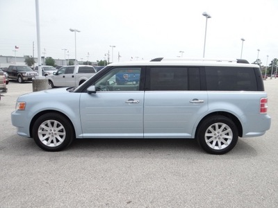 ford flex 2009 lt  blue wagon sel gasoline 6 cylinders front wheel drive automatic 77388