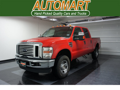 ford f 350 super duty 2009 red xlt diesel 8 cylinders 4 wheel drive automatic with overdrive 77630