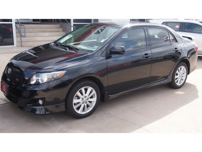 toyota corolla 2010 black sedan s gasoline 4 cylinders front wheel drive automatic with overdrive 77802