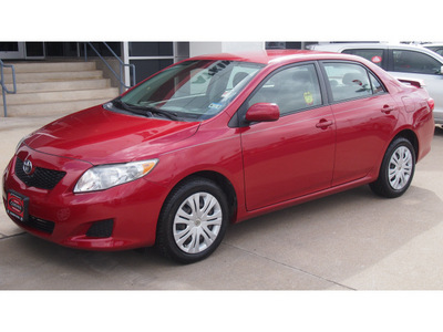 toyota corolla 2009 red sedan xle gasoline 4 cylinders front wheel drive automatic with overdrive 77802