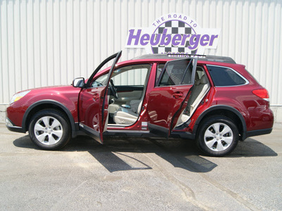 subaru outback 2011 ruby red wagon 2 5i limited gasoline 4 cylinders all whee drive automatic 80905