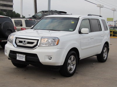 honda pilot 2011 white suv ex gasoline 6 cylinders 2 wheel drive automatic with overdrive 77074