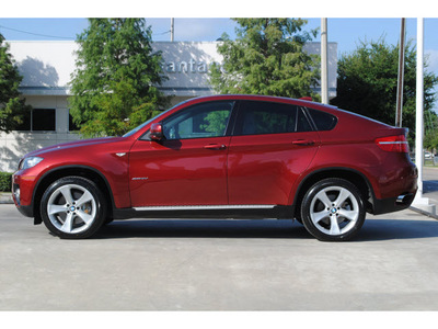 bmw x6 2010 red suv xdrive50i gasoline 8 cylinders all whee drive automatic 77002