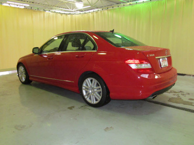 mercedes benz c300 2009 red sedan 4matic gasoline 6 cylinders all whee drive automatic 44883
