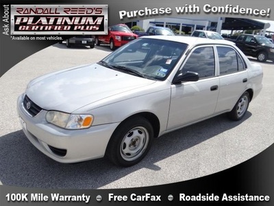 toyota corolla 2002 silver sedan ce gasoline 4 cylinders front wheel drive automatic 77388