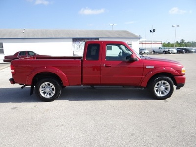 ford ranger 2008 red pickup truck sport gasoline 6 cylinders 2 wheel drive 77388