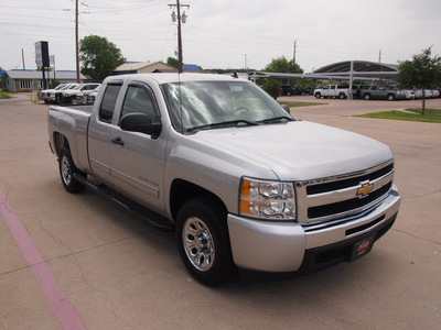 chevrolet silverado 1500 2010 silver pickup truck ls flex fuel 8 cylinders 2 wheel drive automatic 76049