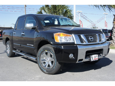 nissan titan 2011 black sv flex fuel 8 cylinders 2 wheel drive automatic 78552