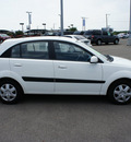 kia rio5 2009 white hatchback lx gasoline 4 cylinders front wheel drive automatic with overdrive 76087