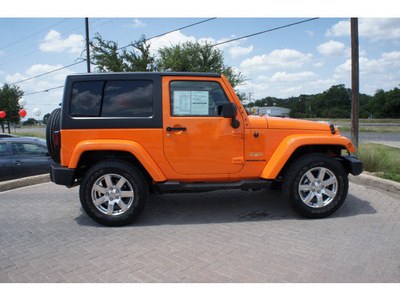 jeep wrangler 2012 orange suv sahara gasoline 6 cylinders 4 wheel drive automatic 78006