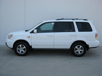 honda pilot 2007 white suv ex l gasoline 6 cylinders front wheel drive automatic 78577