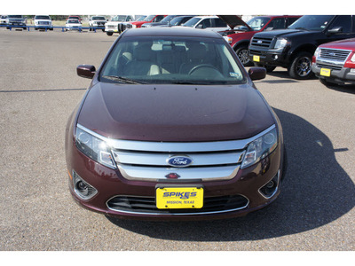 ford fusion 2011 maroon sedan sel flex fuel 6 cylinders front wheel drive automatic 78572