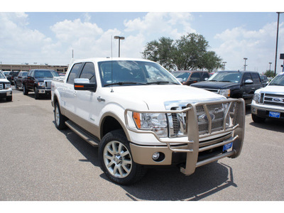 ford f 150 2011 white king ranch gasoline 6 cylinders 4 wheel drive automatic 78539