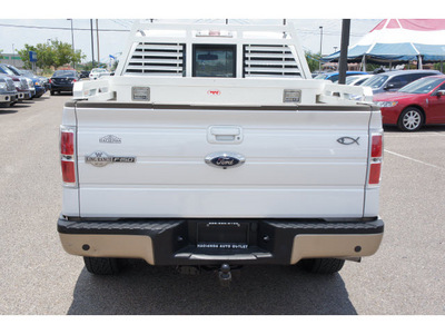 ford f 150 2011 white king ranch gasoline 6 cylinders 4 wheel drive automatic 78539