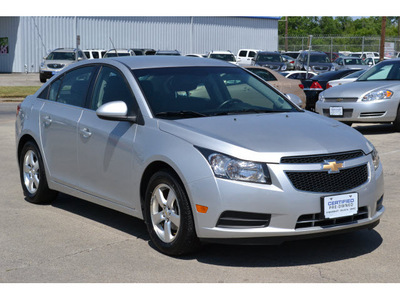 chevrolet cruze 2011 silver sedan lt gasoline 4 cylinders front wheel drive automatic 76801