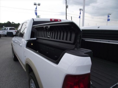 ram ram pickup 1500 2011 white laramie gasoline 8 cylinders 2 wheel drive 5 speed automatic 77532