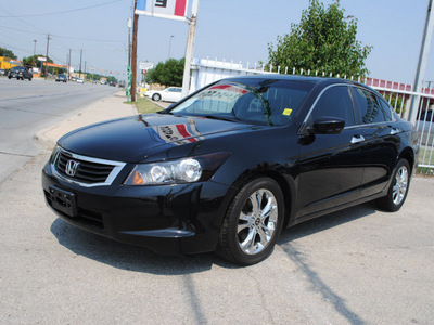 honda accord 2009 black sedan ex l gasoline 4 cylinders front wheel drive automatic 76111