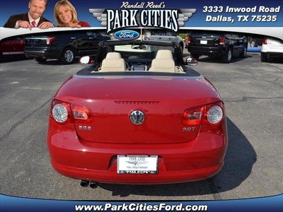 volkswagen eos 2008 dk  red turbo gasoline 4 cylinders front wheel drive automatic 75235