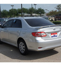 toyota corolla 2011 silver sedan le gasoline 4 cylinders front wheel drive automatic 77566