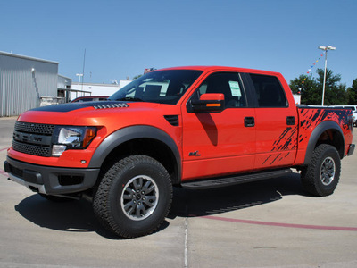 ford f 150 2011 orange svt raptor gasoline 8 cylinders 4 wheel drive automatic 76011