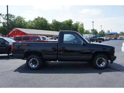 chevrolet c k 1500 series 1990 black pickup truck c1500 454ss gasoline v8 rear wheel drive automatic 76543