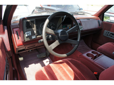 chevrolet c k 1500 series 1990 black pickup truck c1500 454ss gasoline v8 rear wheel drive automatic 76543