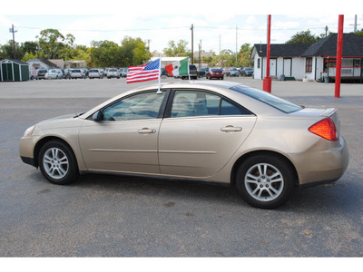 pontiac g6 2006 beige sedan gasoline 6 cylinders front wheel drive automatic 77008