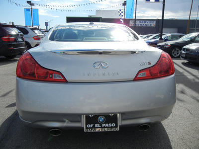 infiniti g37 2008 silver coupe gasoline 6 cylinders rear wheel drive automatic 79925