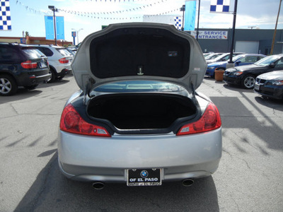 infiniti g37 2008 silver coupe gasoline 6 cylinders rear wheel drive automatic 79925