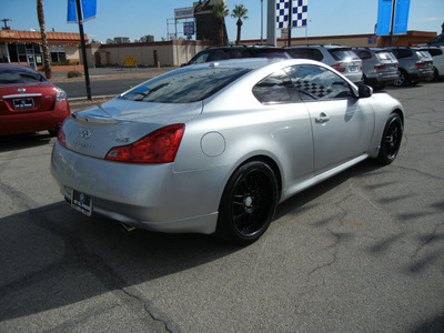 infiniti g37 2008 silver coupe gasoline 6 cylinders rear wheel drive automatic 79925