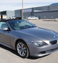 bmw 6 series 2008 gray 650i gasoline 8 cylinders rear wheel drive automatic 79925