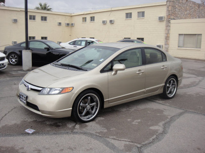 honda civic 2007 gold sedan lx gasoline 4 cylinders front wheel drive automatic 79925