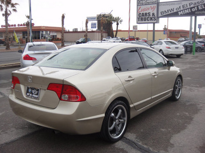 honda civic 2007 gold sedan lx gasoline 4 cylinders front wheel drive automatic 79925