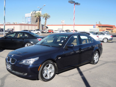 bmw 5 series 2008 blue sedan 535i gasoline 6 cylinders rear wheel drive automatic 79925