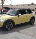 mini cooper 2010 yellow s gasoline 4 cylinders front wheel drive standard 79925