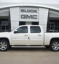 gmc sierra 1500 2012 white sle flex fuel 8 cylinders 2 wheel drive not specified 75007