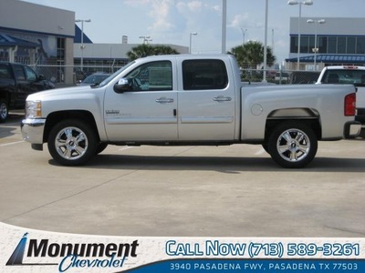 chevrolet silverado 1500 2012 silver pickup truck lt flex fuel 8 cylinders 2 wheel drive automatic 77503