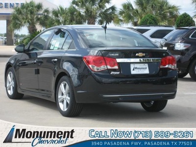 chevrolet cruze 2012 black sedan lt gasoline 4 cylinders front wheel drive 6 speed automatic 77503