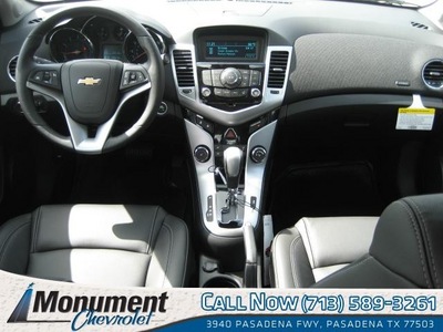 chevrolet cruze 2012 black sedan lt gasoline 4 cylinders front wheel drive 6 speed automatic 77503