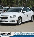 chevrolet cruze 2012 white sedan lt gasoline 4 cylinders front wheel drive 6 speed automatic 77503