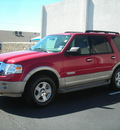ford expedition 2008 red suv eddie bauer gasoline 8 cylinders 2 wheel drive automatic 79936